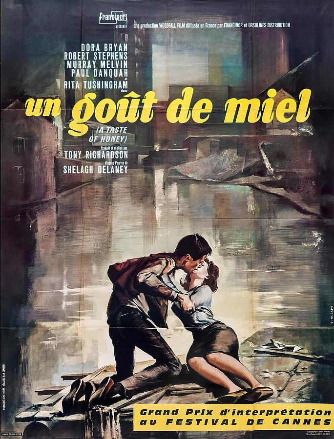 A Taste of Honey, 1961 - art by Georges Allard Mixed Media by Movie World Posters