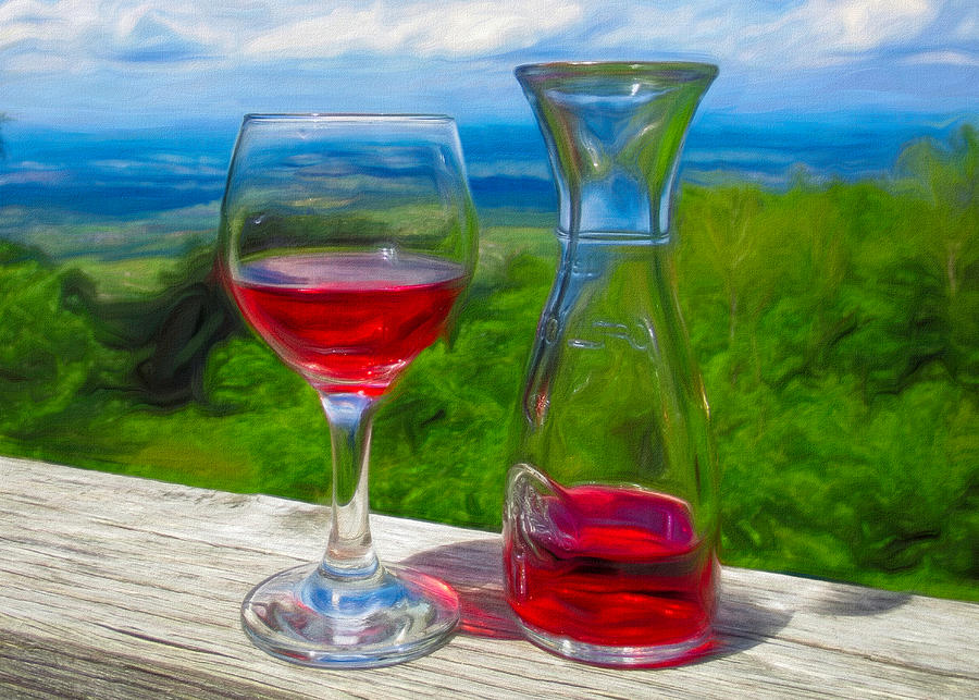 A Taste of Wine Country Digital Art by Susan Hope Finley