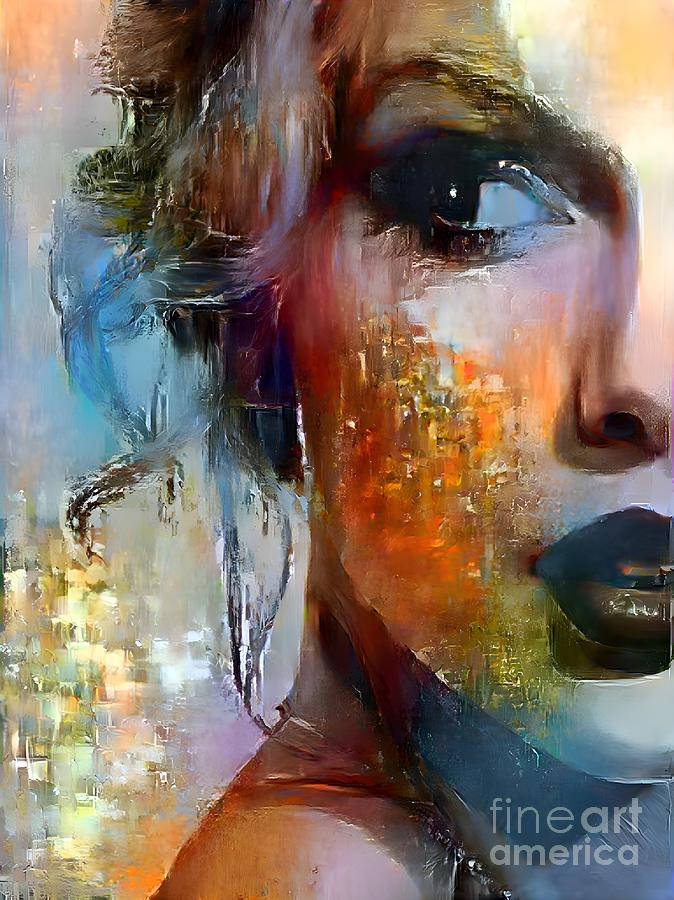 A Taylor Swift inspired Abstract Masterpiece Mixed Media by Artvizual Premium