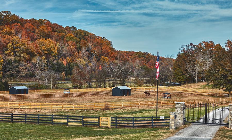 Fall Photograph - A Tennessee Country Autumn by Mountain Dreams