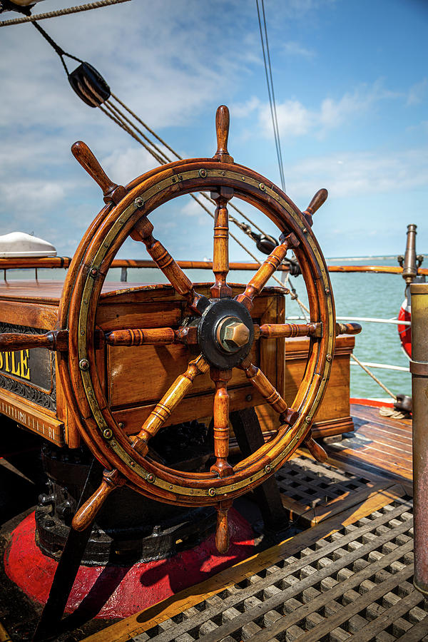 The Helm Of A Tall Ship Photograph by Dale Kincaid