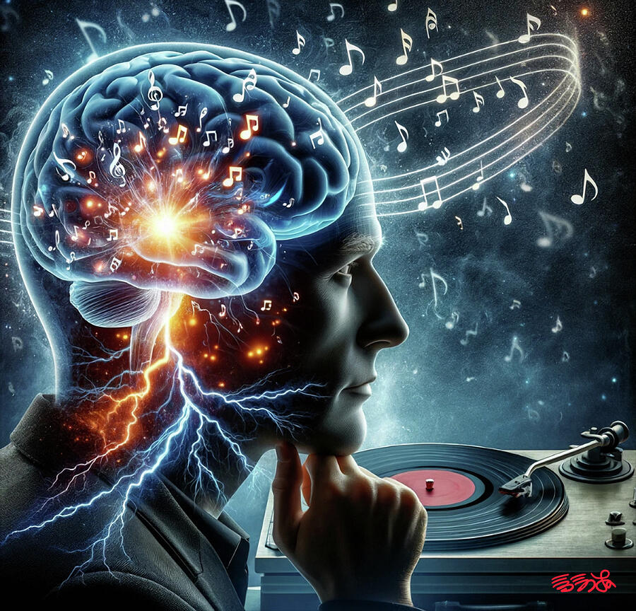 Music Digital Art - A Thinker Listening by Ebenlo - Painter Of Song Music Digital Art - A Thinker Listening by Ebenlo - Painter Of Song