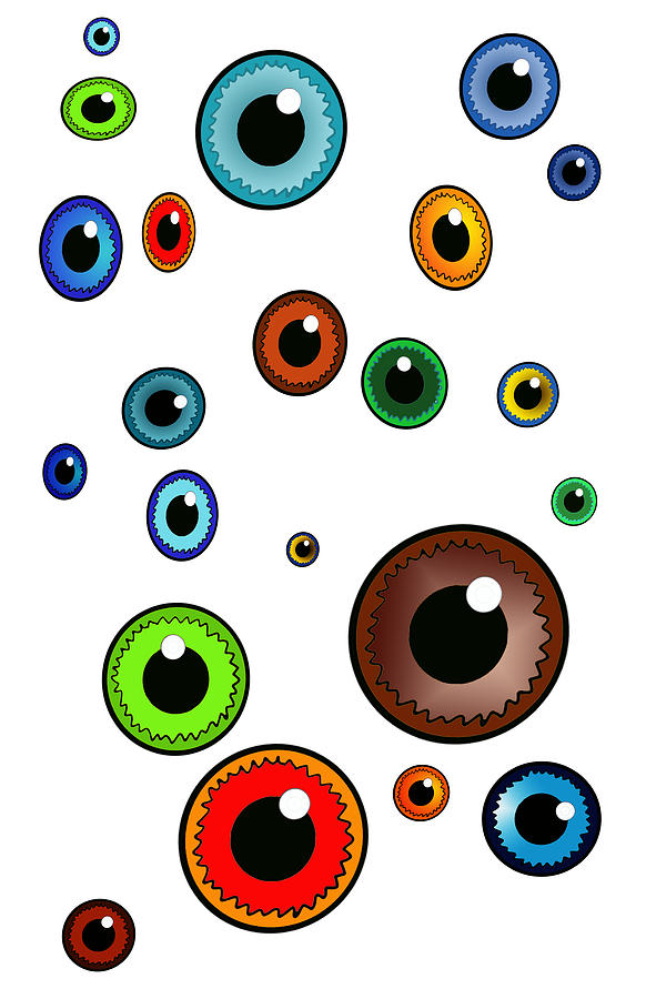 A thousand eyes Digital Art by Fabbriche Paradiso - Pixels