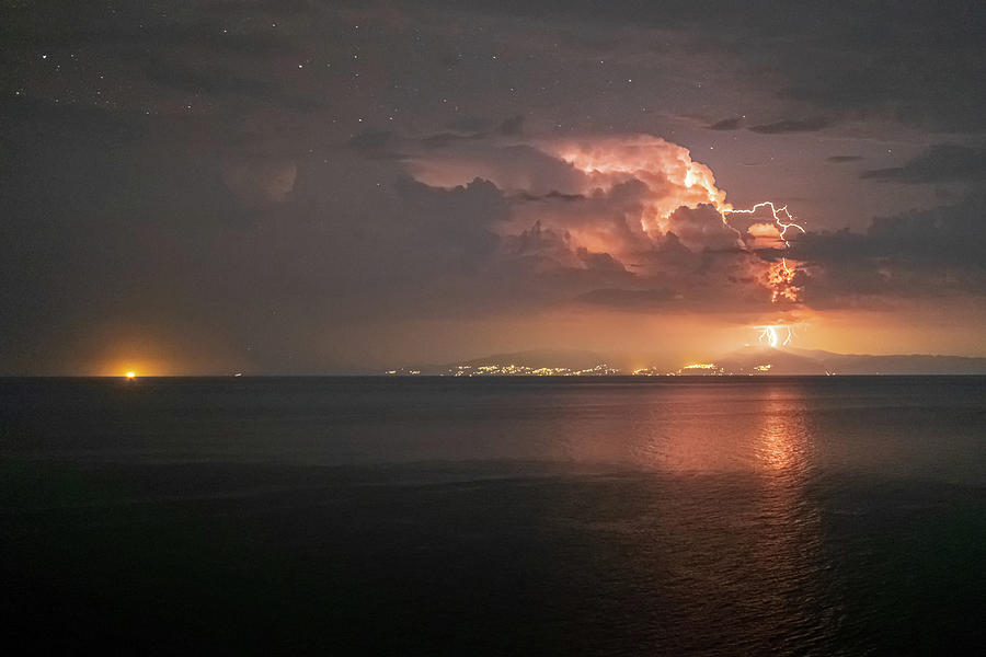 A Thunder Hitting The Ground Photograph by Alexios Ntounas