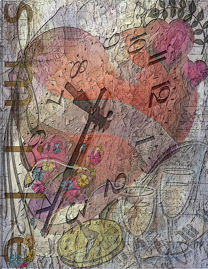 A Time For Hearts - Live - Love Mixed Media by Marie Jamieson