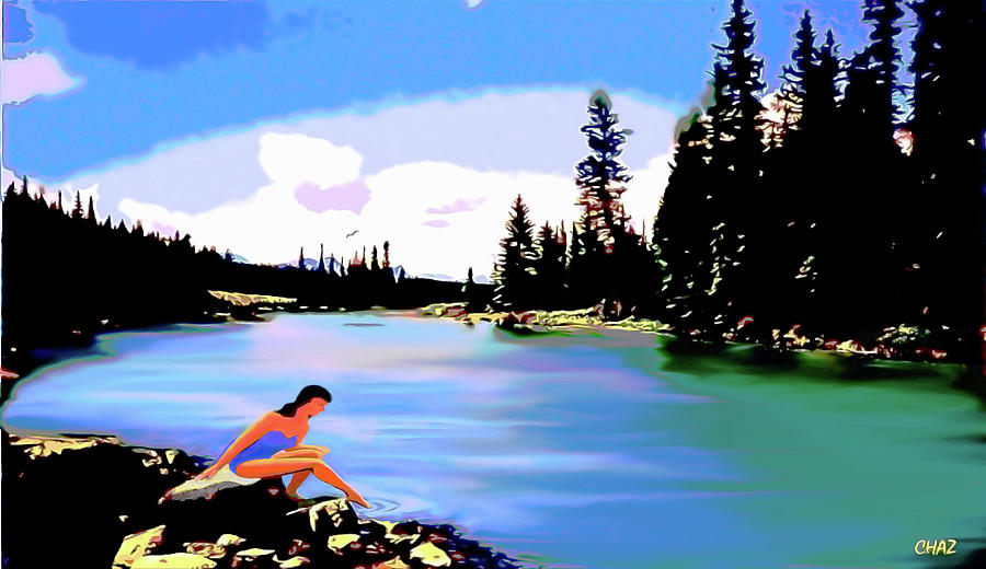 A Toe In The Water Painting by CHAZ Daugherty