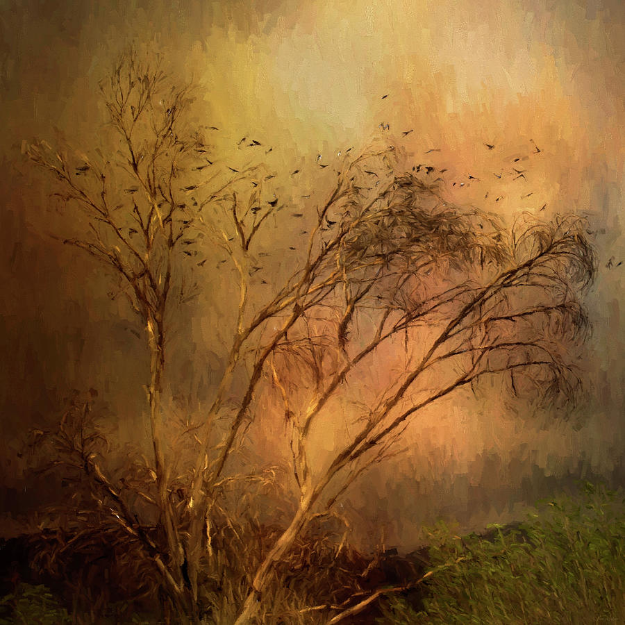 Autumn Digital Art - A Touch of Autumn by Nicole Wilde