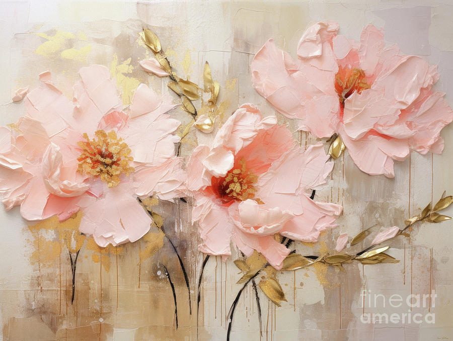 A Touch Of Blush Painting by Tina LeCour