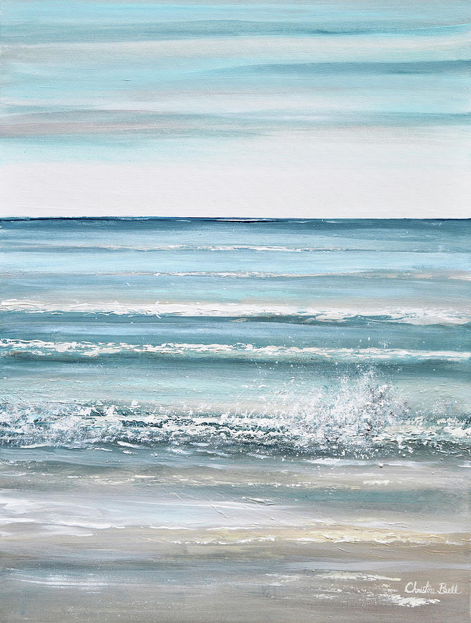A Touch of Sea Spray Painting by Christine Bell