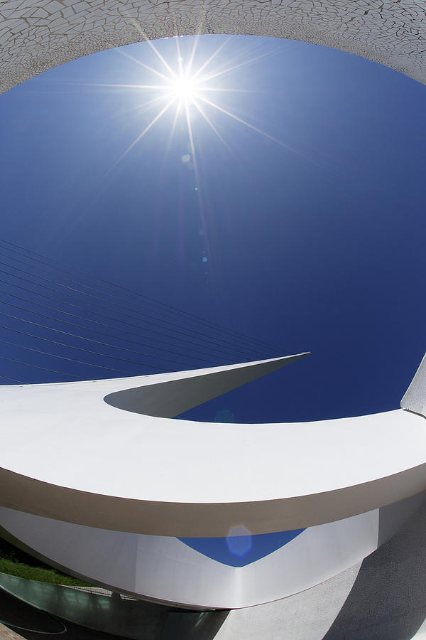 A Towering Masterpiece -- Sundial Bridge in Turtle Bay Exploration Park, California Photograph by Darin Volpe