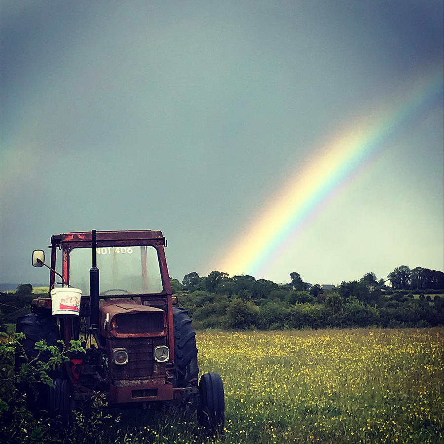 A Tractor at the End of the Rainbow Photograph by Six Months Of Walking