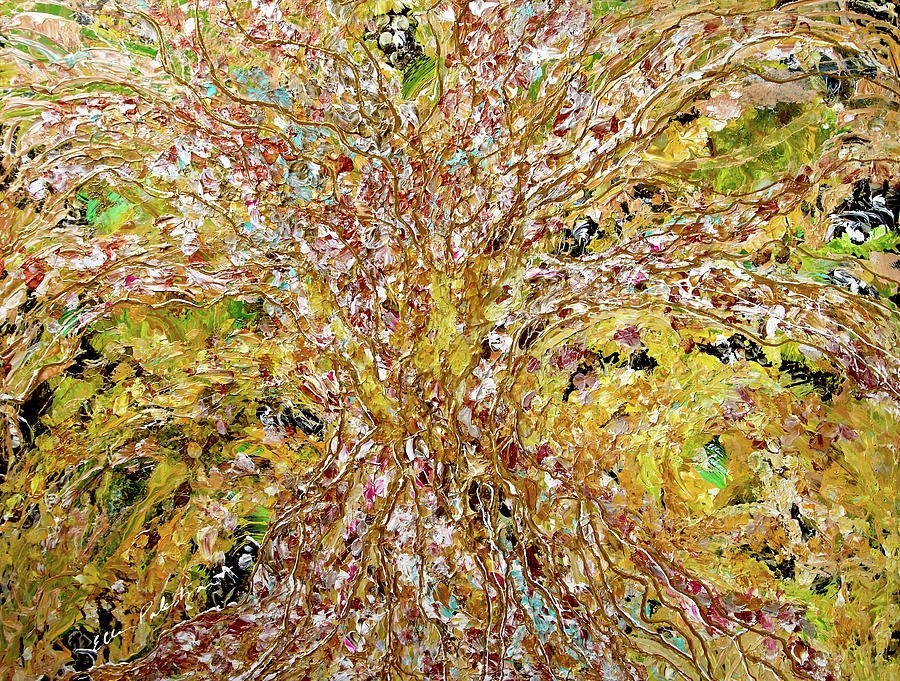 A Tree in Autumn Painting by Ellen Palestrant