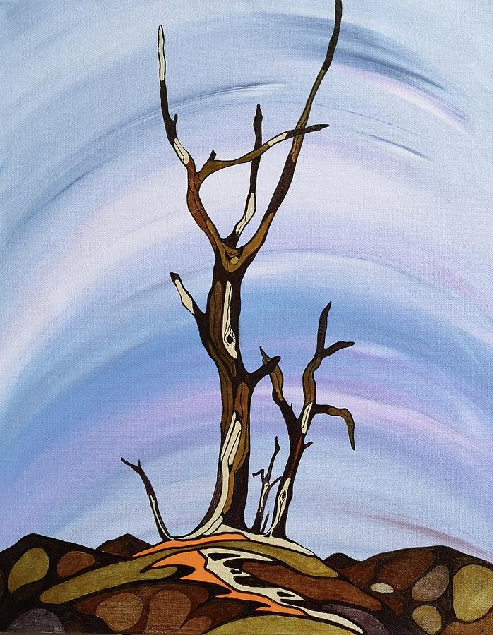 A Tree on a Hill    Sold Painting by Pat Purdy