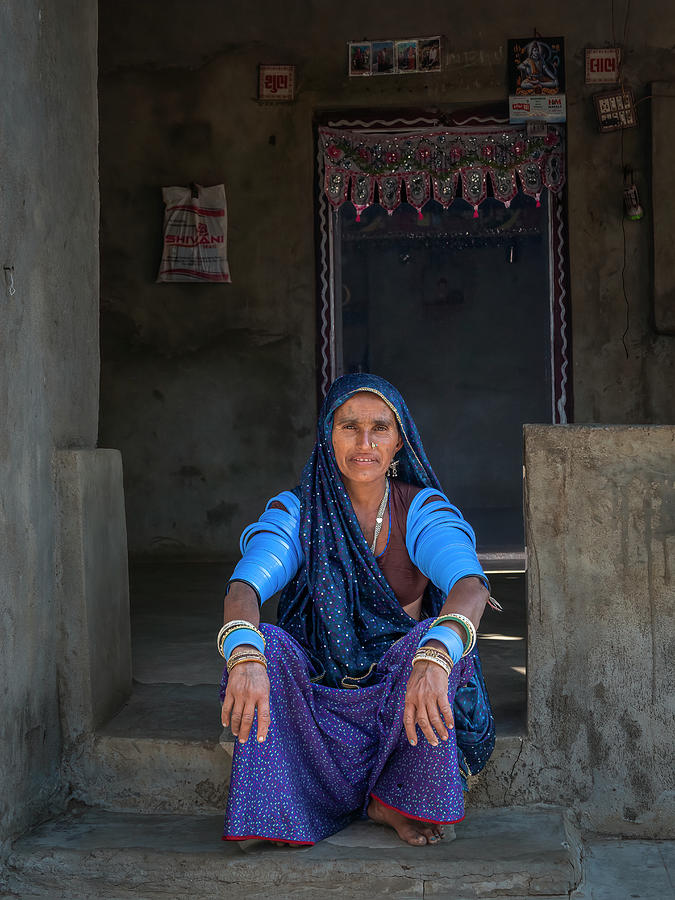 A tribal woman of Gujarat. Photograph by Usha Peddamatham
