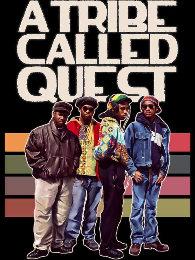 A Tribe Of Called Quest Retro Style Digital Art By Chris Parks - Pixels