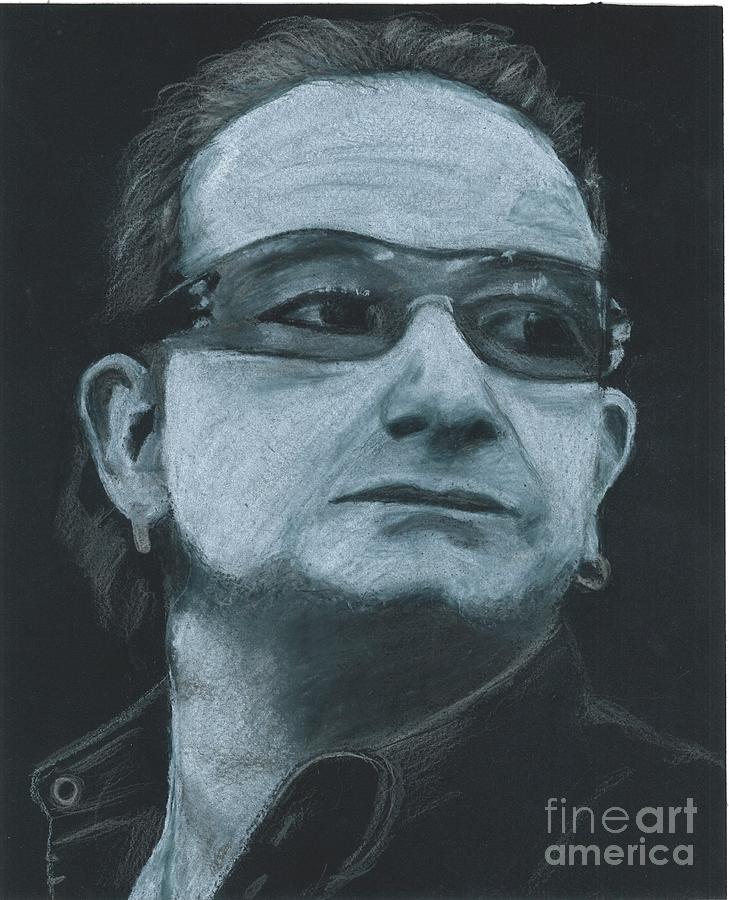 Bono Drawing - Bono by Dana E M