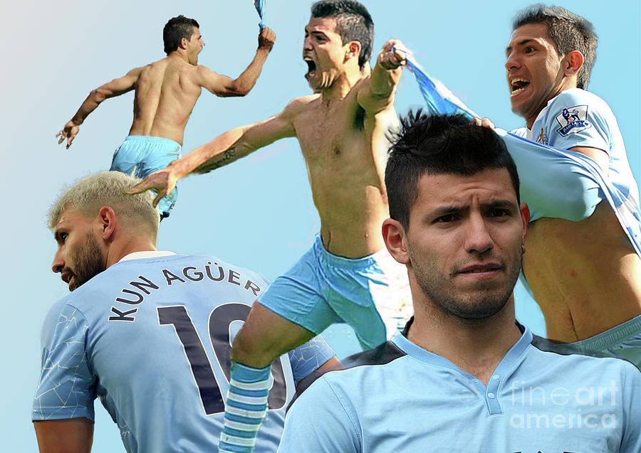A tribute to Sergio Aguero Photograph by Pics By Tony