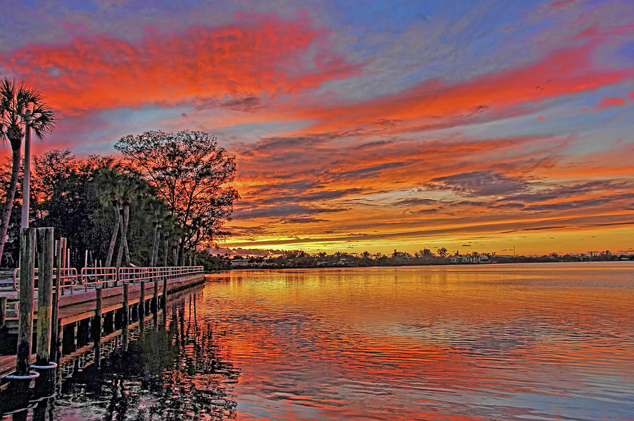 A Tropical Florida Sunset Photograph by HH Photography of Florida