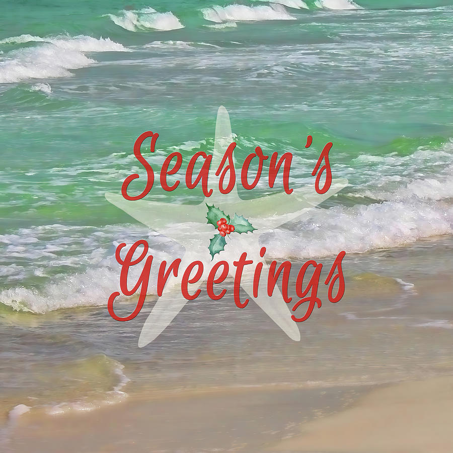 A Tropical Holiday Greeting Photograph by HH Photography of Florida
