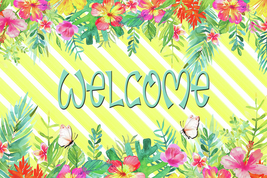 A Tropical Welcome Digital Art by HH Photography of Florida