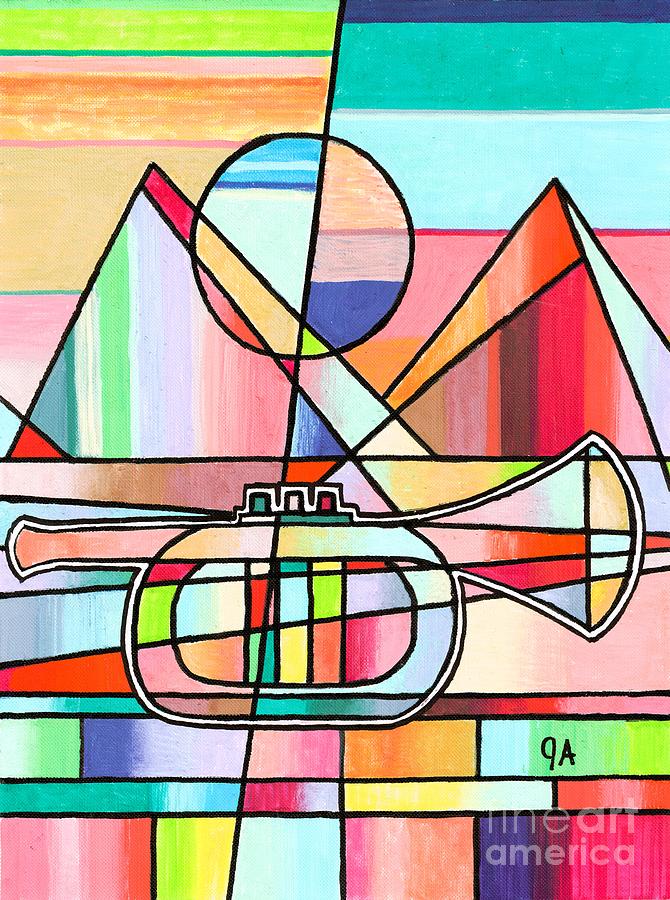 A Trumpets Dawn Painting by Jeremy Aiyadurai