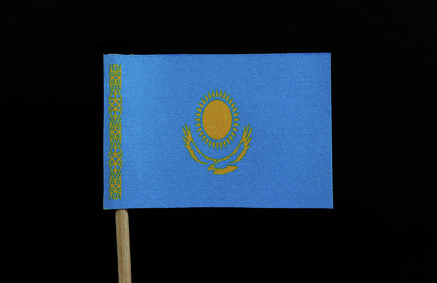 Flag of Kazakhstan Photograph by Vaclav Sonnek