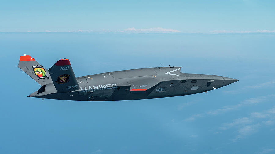 A U.S. Marine Corps XQ-58A Valkyrie Photograph by Lawrence Christopher