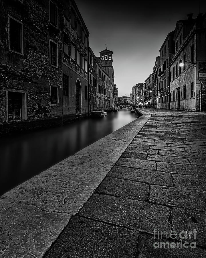 A Venice corner bnw  Photograph by The P