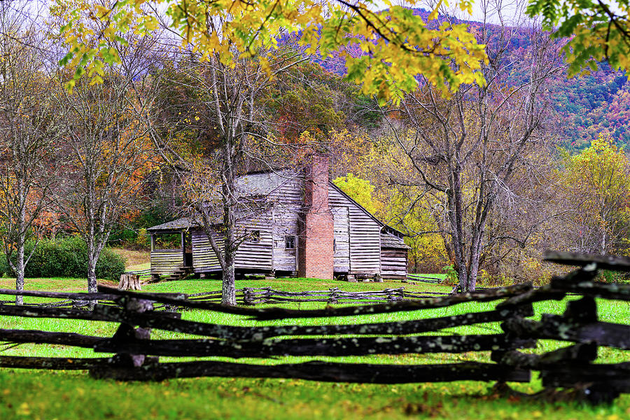 A Very Old House in Gatlinburg/Pegion Forge Photograph by John Murdock ...