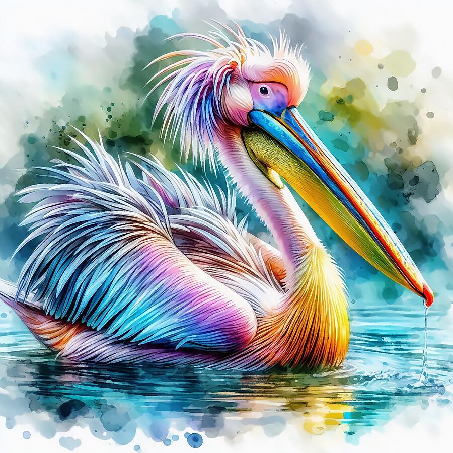 Colorful Original Pelican outlet artwork