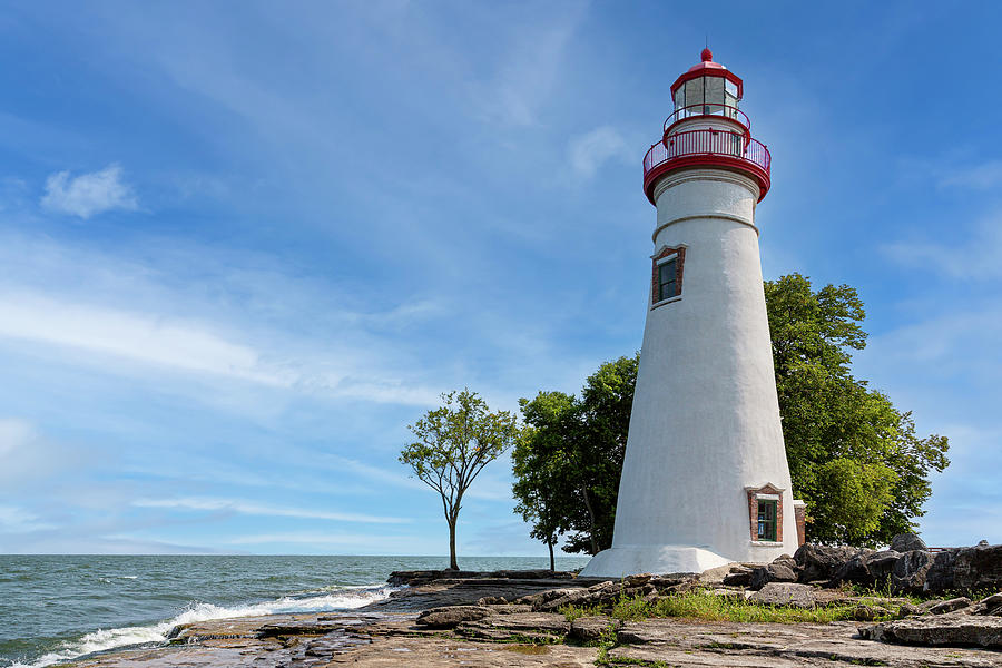 A View At Marblehead Lighthouse Photograph by Dale Kincaid