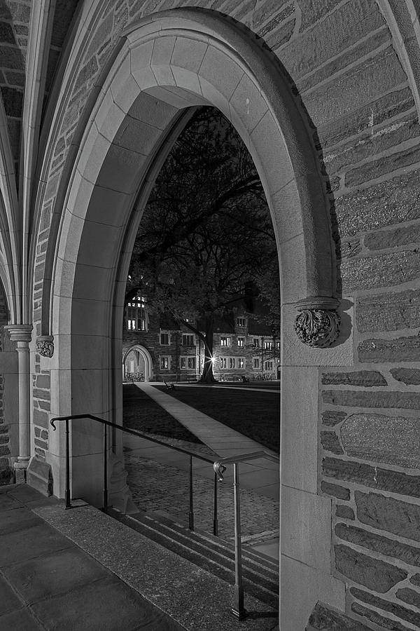 A view From Holder Hall Princeton University BW Photograph by Susan Candelario
