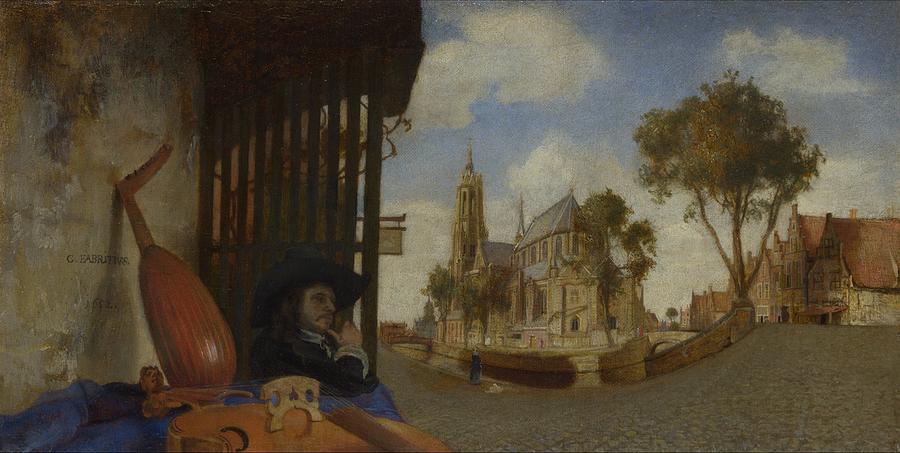 A View of Delft  Painting by Carel Fabritius