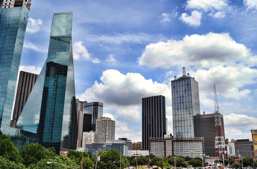 A View Of Downtown Dallas On A Crisp And Cloudy Day Photograph
