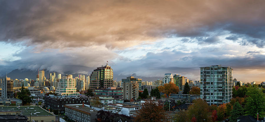 A view of downtown Vancouver on a  Photograph by Rick Deacon