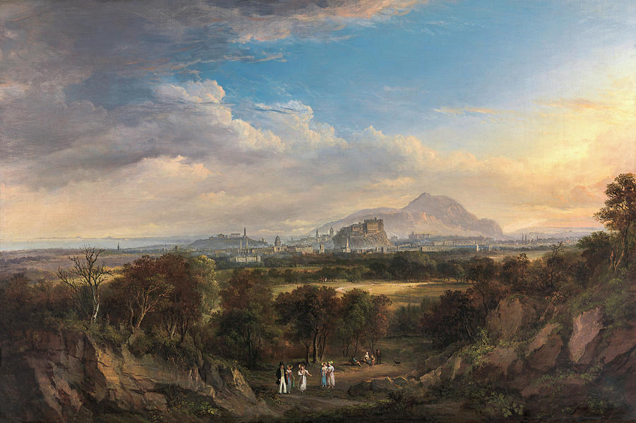 A View of Edinburgh From The West Alexander Nasmyth 1822 Painting by ...