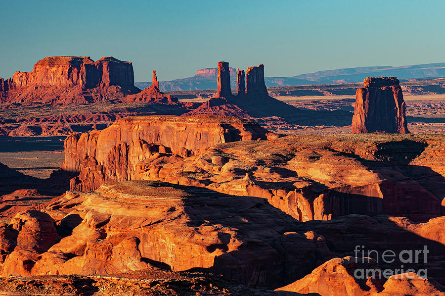 A View of Monument Valley Rock Formations Photograph by Bob Phillips