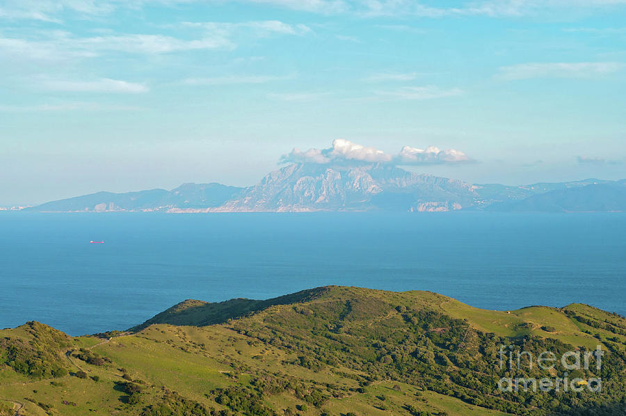 Mountain Photograph - A view of Morocco across the Strait of Gibraltar by Beautiful Things