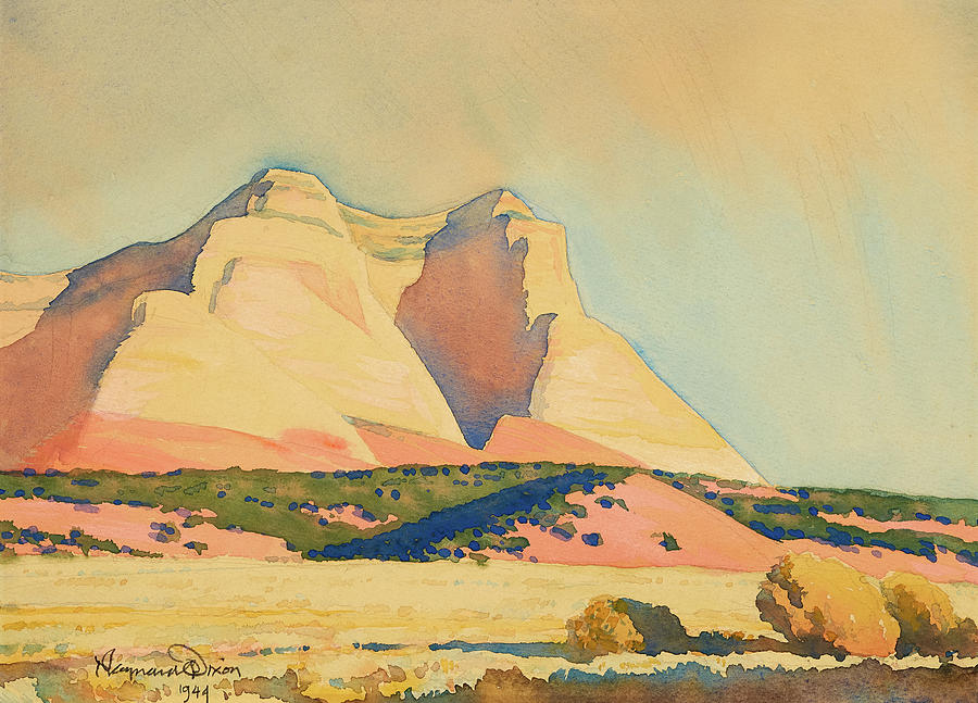 Native American Painting - A view of Mount Carmel, Utah by Maynard Dixon