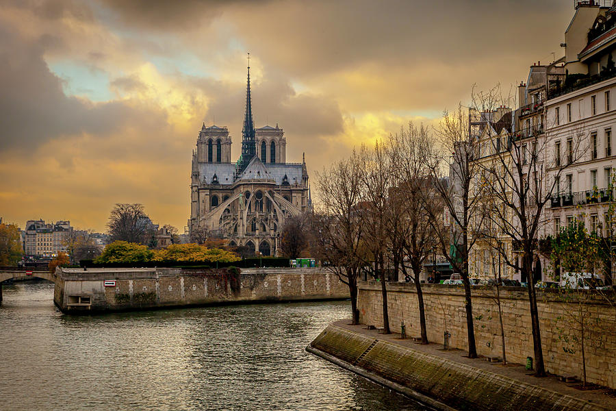 A view of Notre-Dame de Paris Photograph by W Chris Fooshee