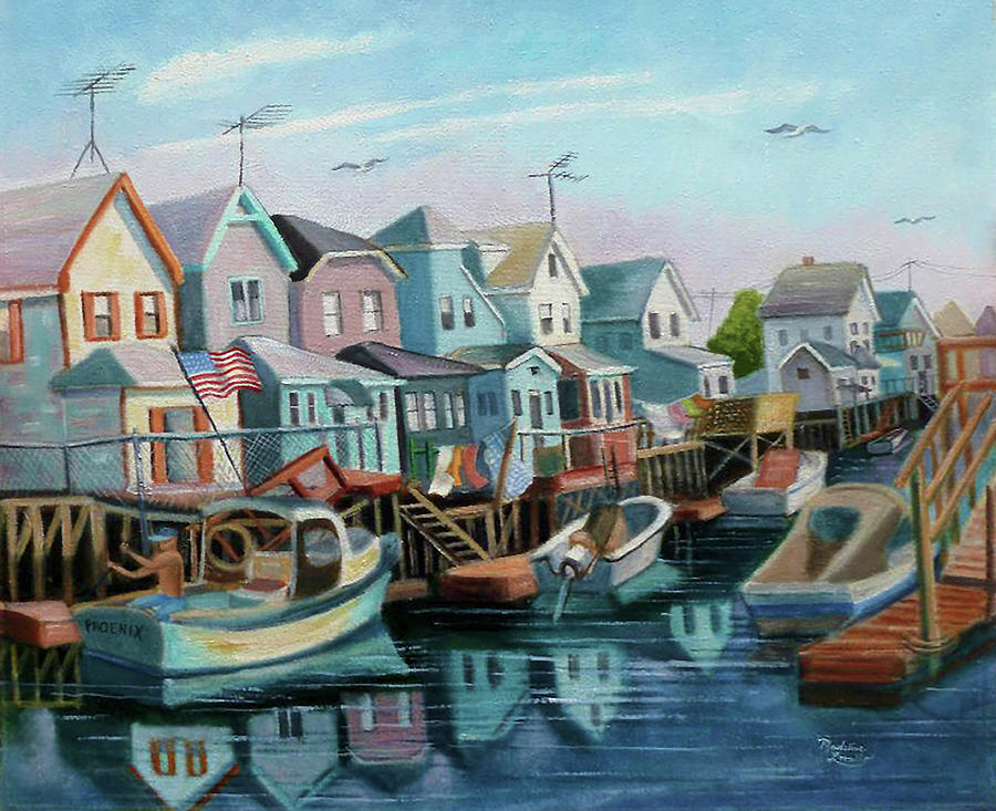A View of Ramblesville Painting by Madeline Lovallo