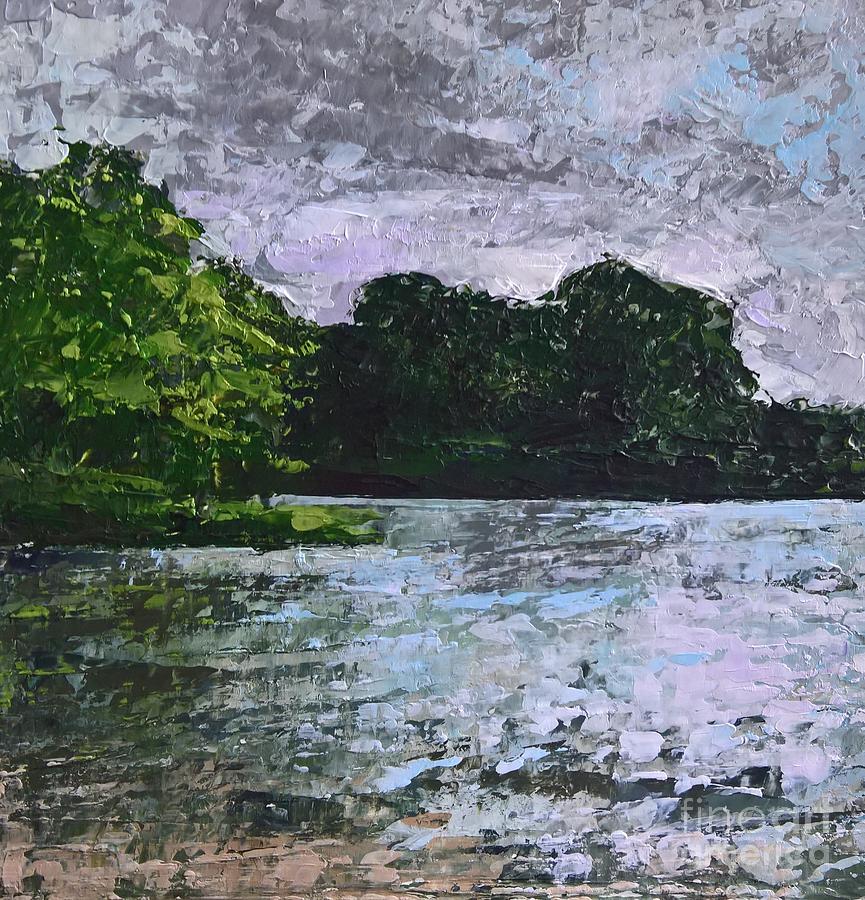 A View of the St. Marys River Painting by Lisa Dionne