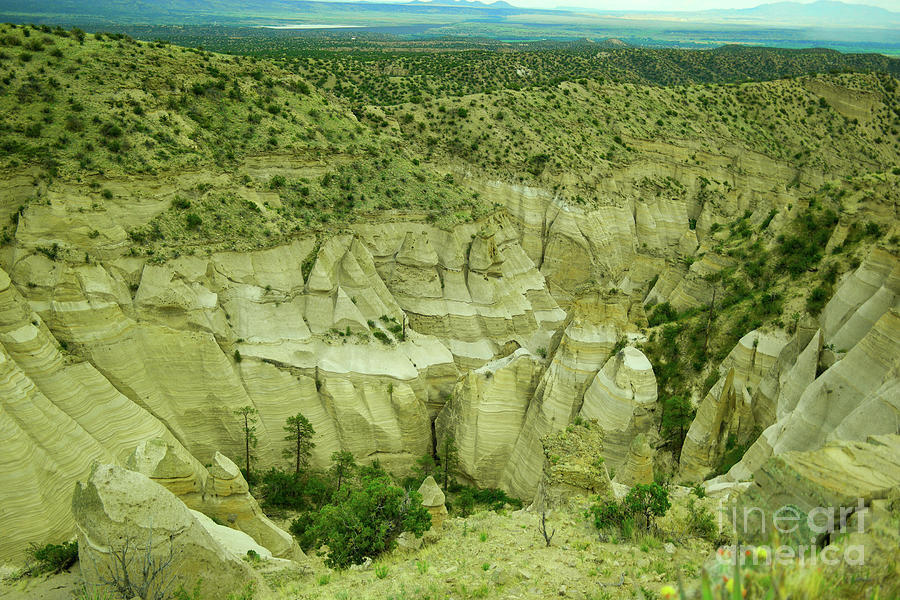 A view of the Tent Rocks Photograph by Jeff Swan