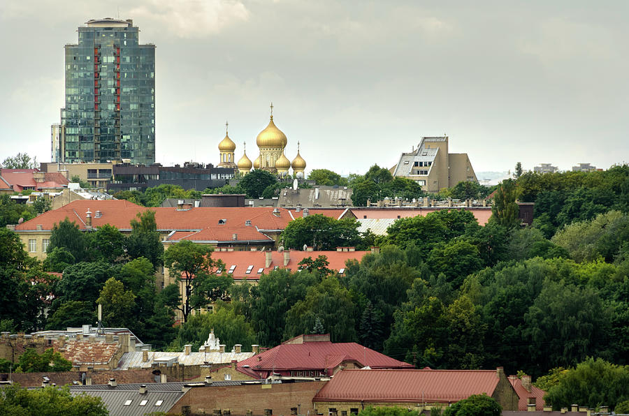 A view of Vilnius from the Upper Castle Photograph by RicardMN Photography