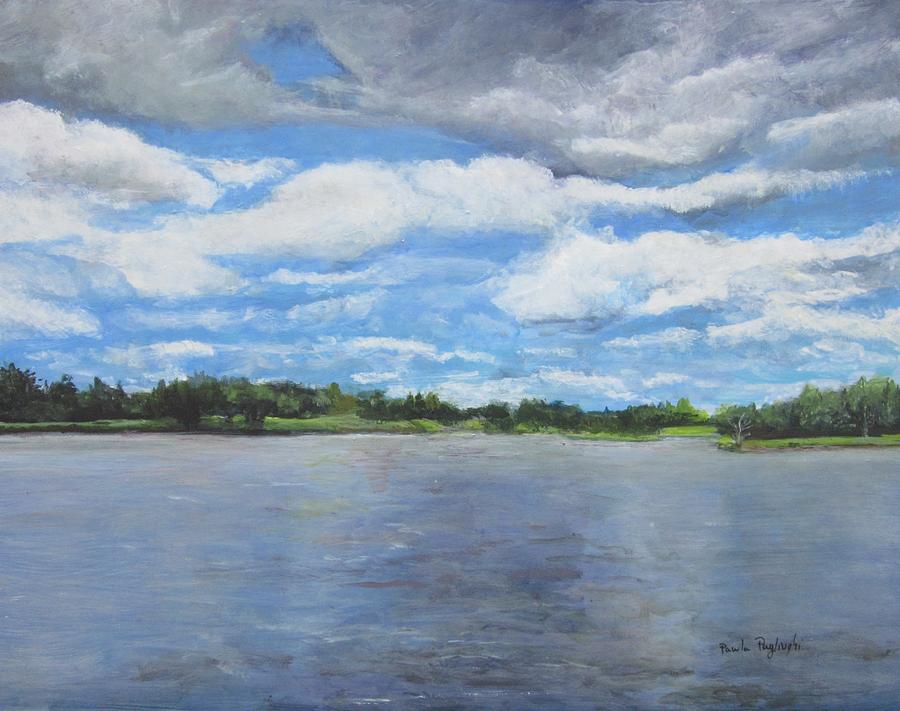 A View on the Maurice River Painting by Paula Pagliughi