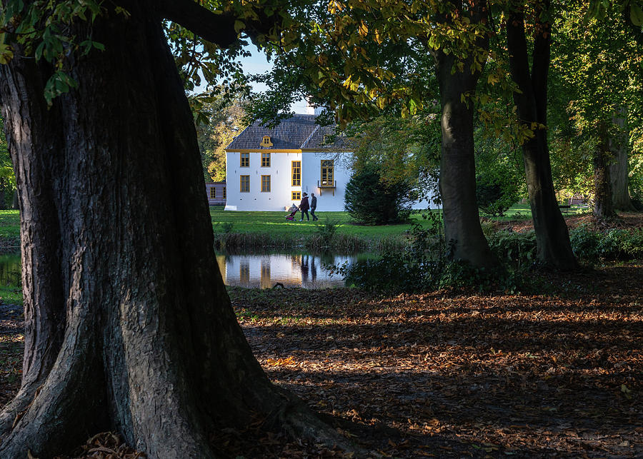A view through to Fraeylemaborg from the garden Photograph by Anges Van der Logt