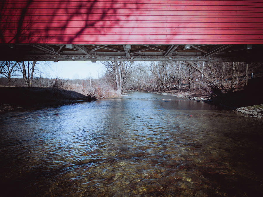 A View Under Manassas Guth Covered Bridge Photograph by Jason Fink