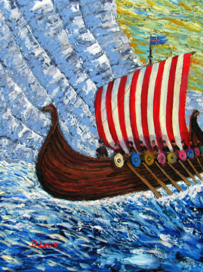 A Viking Homecoming Painting by Danny Lowe