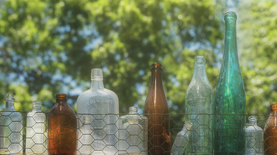 A Vintage Bottle Lineup Photograph by Sylvia Goldkranz