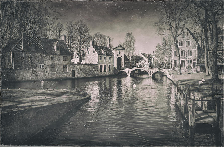 A Vintage Bruges Winter Photograph